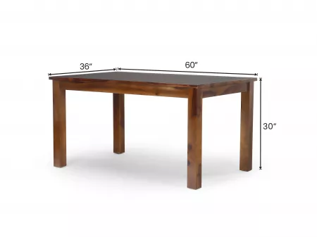 Alexa 6 Seater Dining Table with 6 Wooden Chairs